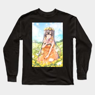 Monerochan with Dandelions Long Sleeve T-Shirt